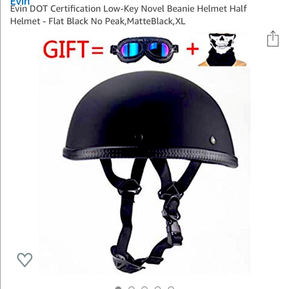 Brand new Dot half helmet